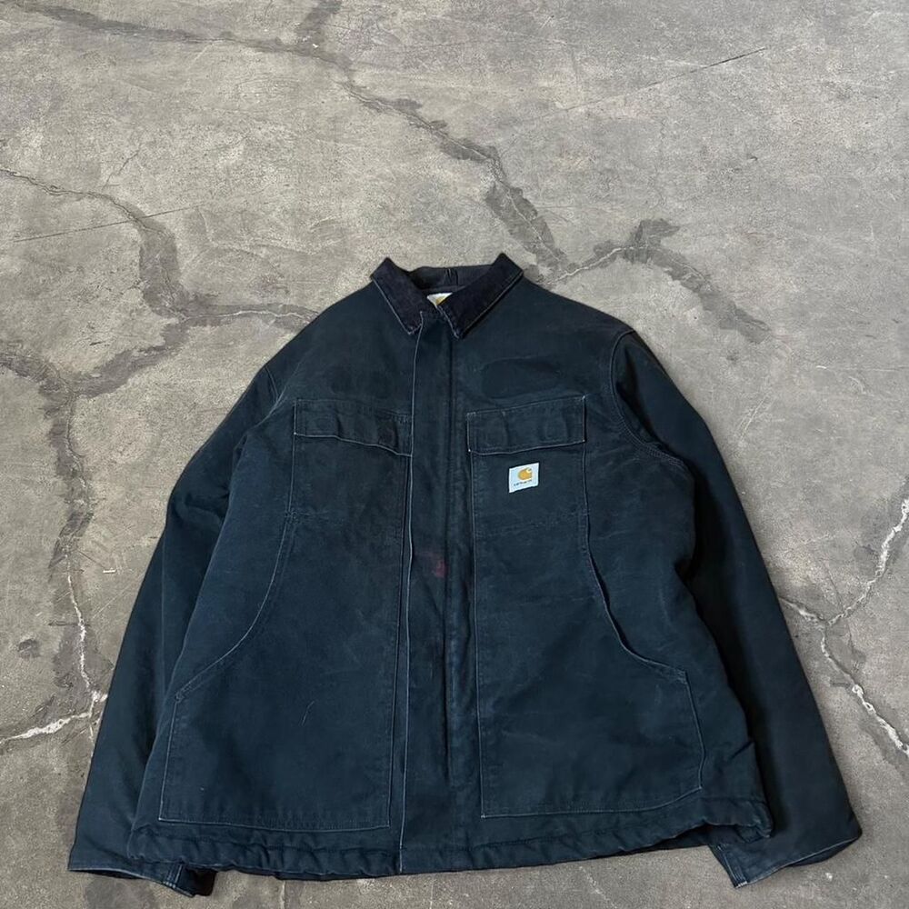 Carhartt Men's Black and Navy Jacket